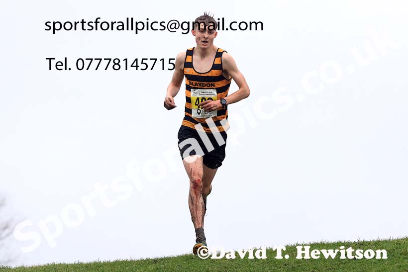 Mens under-17s 2023 North Eastern Cross Country Champs., Temple Park, South Shields. Photo: David T. Hewitson/Sports for All Pics